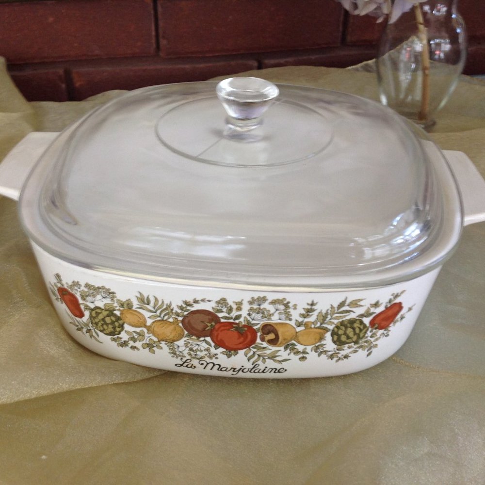 Vintage Spice of Life Corningware Covered Baking Dish